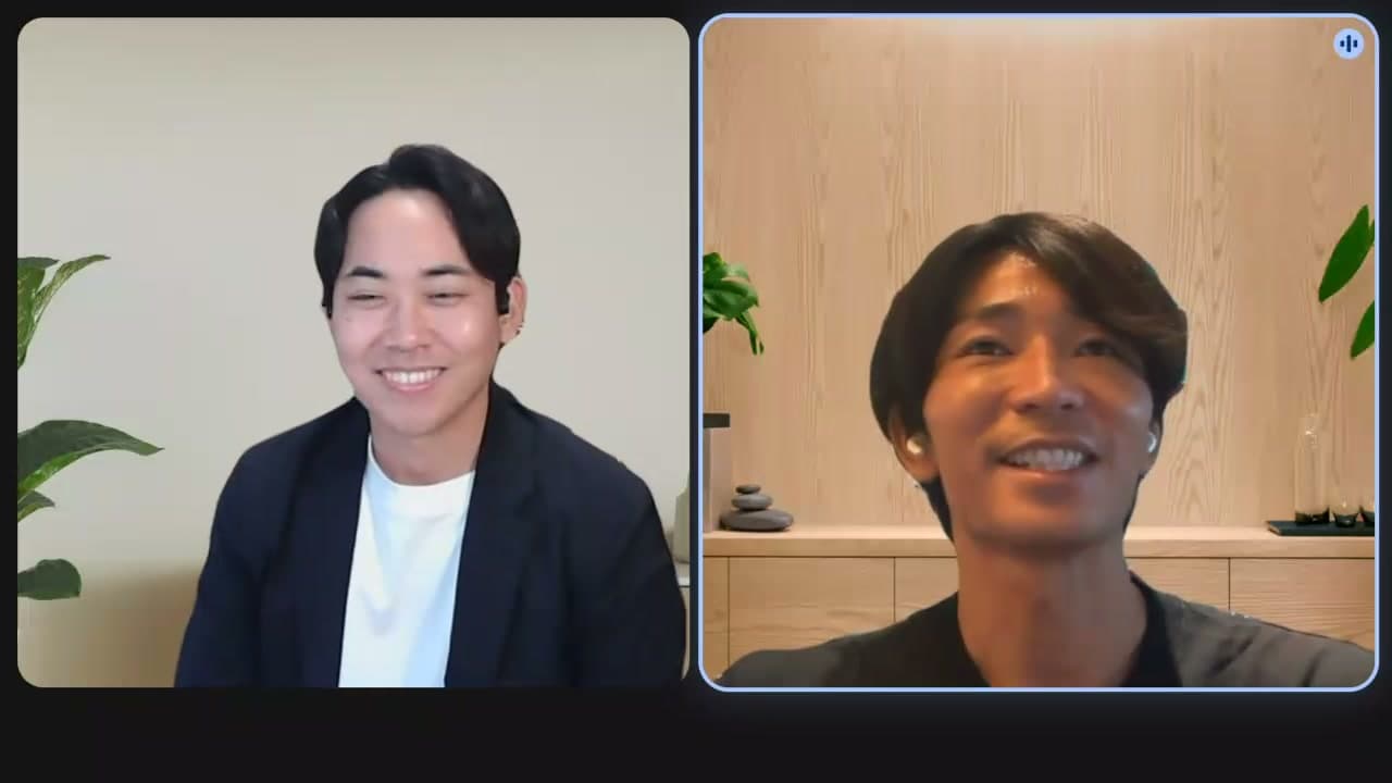 SalesDockを選んだ理由を話す日髙さん(右)と泉(左)